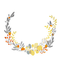 Foral flowers wreath