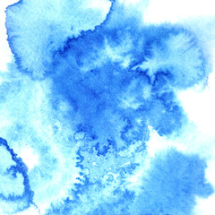 Blue watercolor stains