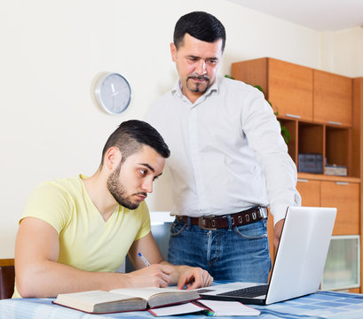 Professor Giving Lesson To Student