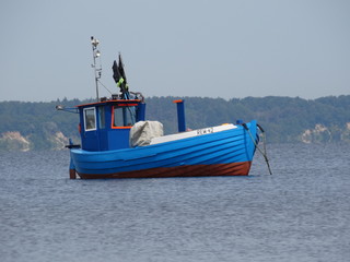Fishing boat at sea