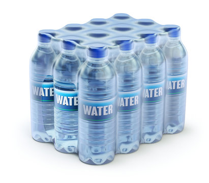 PET packed bottled water