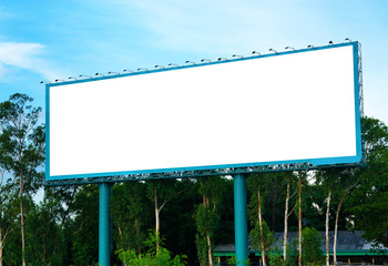 Blank billboard ready for new advertisement