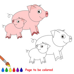 Page to be colored.