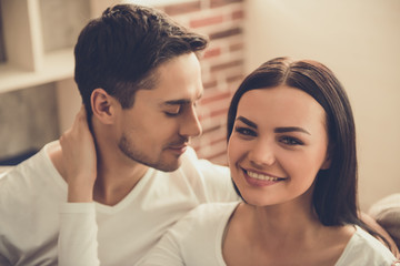 Couple at home