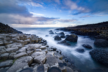 The Giant's Causeway  in the morning.
