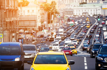 Traffic on the city highway