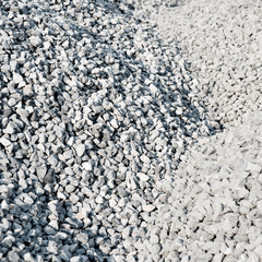Construction rocks pile