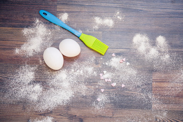 bake, egg,  food, flour