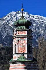 Kirchturm Karlskirche Volders