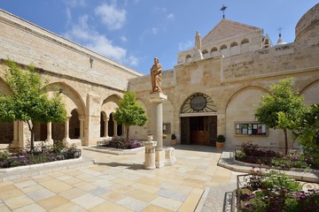 Fototapeta na wymiar Church of St. Catherine, Bethlehem, Israel, 22 March 2016