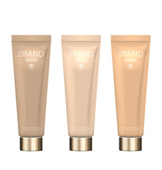Set Realistic Packages of Foundation with Different Shades