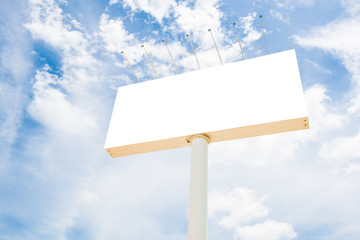 Blank billboard ready for new advertisement