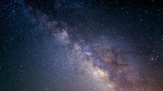 Milky Way Galaxy Rise 06 Time Lapse  Stars