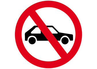 Schild Auto verboten