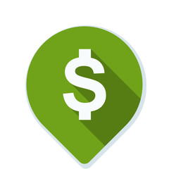 Dollar Bank Navigation Pointer illustration