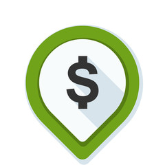 Dollar Bank Navigation Pointer illustration