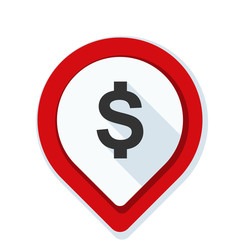 Dollar Bank Navigation Pointer illustration