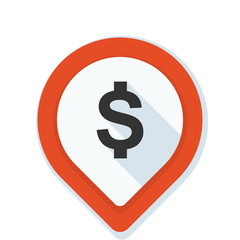 Dollar Bank Navigation Pointer illustration