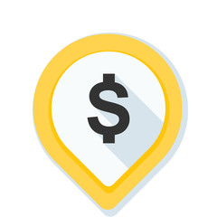 Dollar Bank Navigation Pointer illustration