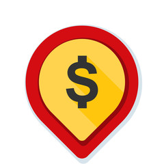 Dollar Bank Navigation Pointer illustration