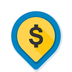 Dollar Bank Navigation Pointer illustration