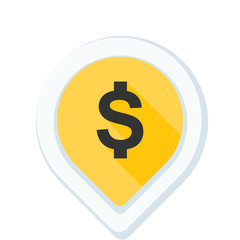 Dollar Bank Navigation Pointer illustration