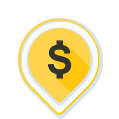 Dollar Bank Navigation Pointer illustration