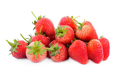 Strawberry on white background