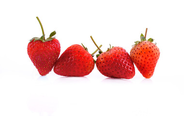 Strawberry on white backgroun