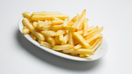 chips on oval plate