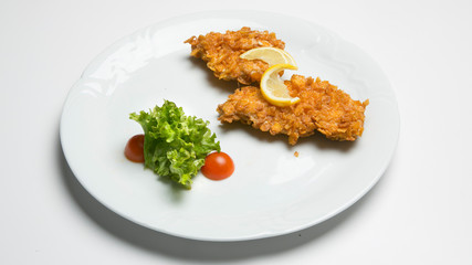 chicken escalope in cornflakes