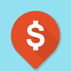 Dollar Bank Navigation Pointer illustration