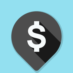 Dollar Bank Navigation Pointer illustration