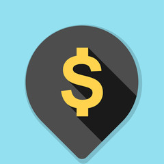 Dollar Bank Navigation Pointer illustration