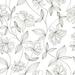 Seamless flower pattern - 141037904
