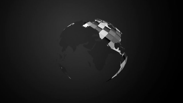squared globe rotating