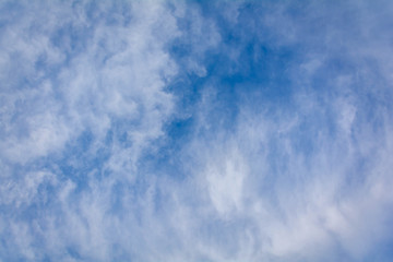 blue sky cloud on air
