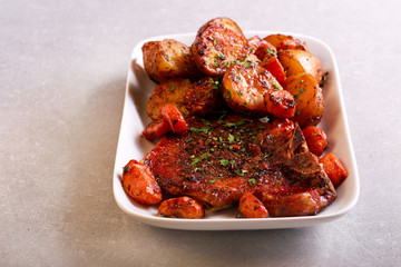 Baked pork chop