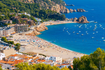 Tossa de Mar. The coastline of Costa Brava.