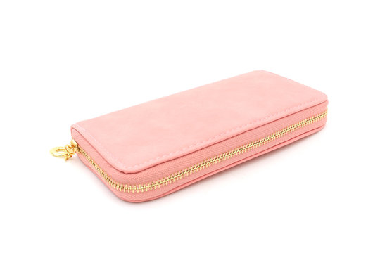 pink purse on isolated