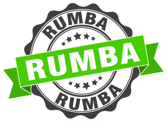 rumba stamp. sign. seal