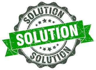 solution stamp. sign. seal