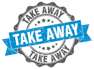 take away stamp. sign. seal