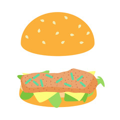 listeria in hamburger concept