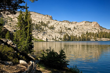 May Lake in the upper Yosemite. Short hike (1+ mile) off Hwy 120, before Lake Tenaya, on the way to...