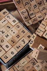 stamps - words letters