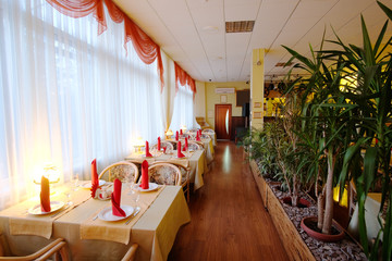 Interior of a restaurant