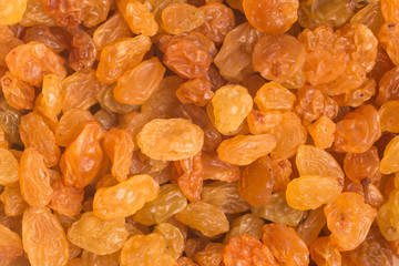 Raisins. Dried Grapes background