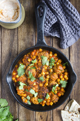 Pork meatballs with chickpeas