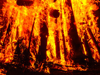 dangerous big fire powerful element